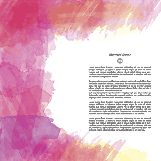 向量水彩模板图片下载