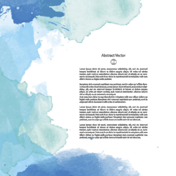 向量水彩模板图片下载
