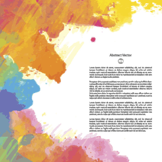 向量水彩模板图片下载