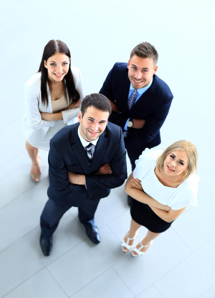 商业人士的俯视图图片下载