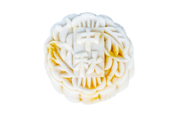 中秋月饼白背景白月饼图片下载