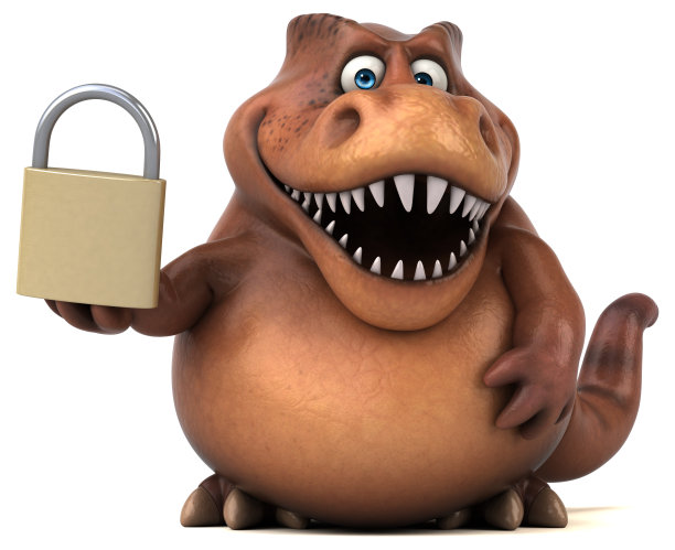 有趣的Trex - 3D插图图片下载