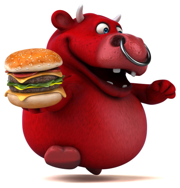 红牛- 3D插图图片下载