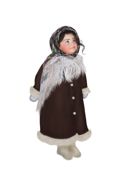 那个戴头巾的小女孩图片下载