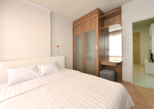 豪华现代卧室内饰及装饰，室内设计图片下载