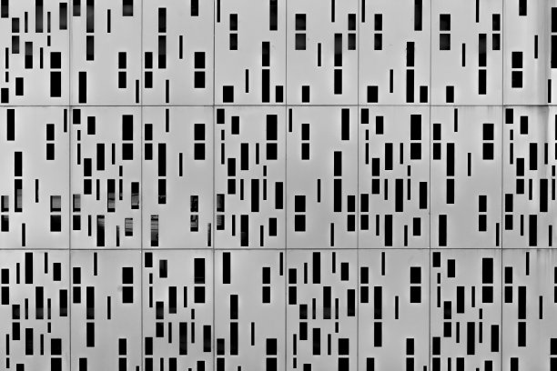 金属建筑立面，曼谷，泰国图片下载