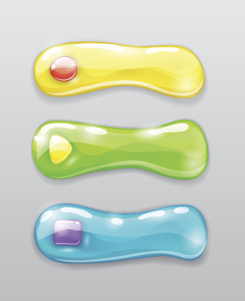 可爱的彩色按钮图片下载