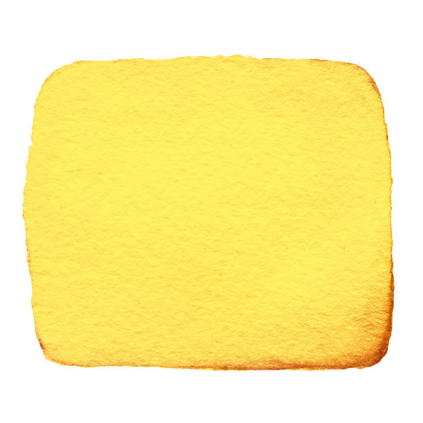 黄色抽象水彩墨水斑点孤立在白色背景上。手绘溅色图片下载