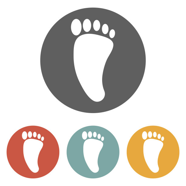 足迹图标图片下载