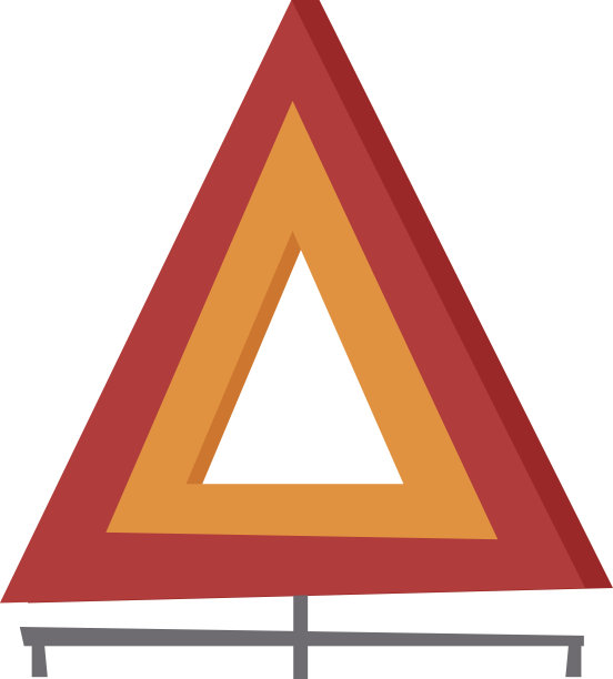 紧急警告三角形矢量图图片下载