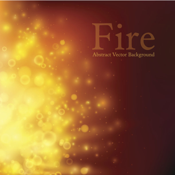 抽象的火散景。向量的背景图片下载