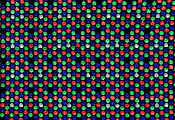 体育场灯光图像，霓虹灯效果和彩色灯光的背景。图片下载