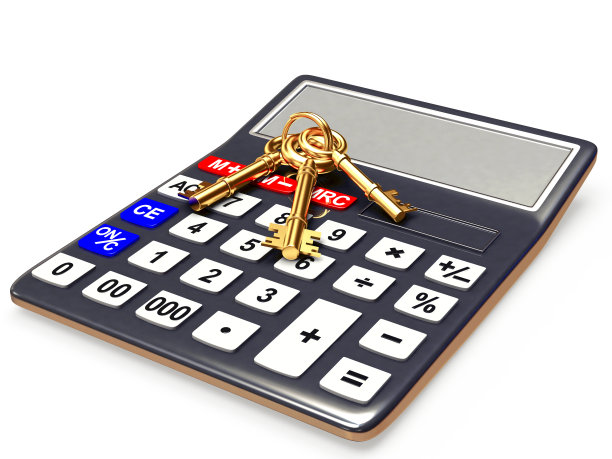 计算器和一串钥匙图片下载