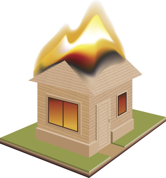 房子着火了。需要保险图片下载