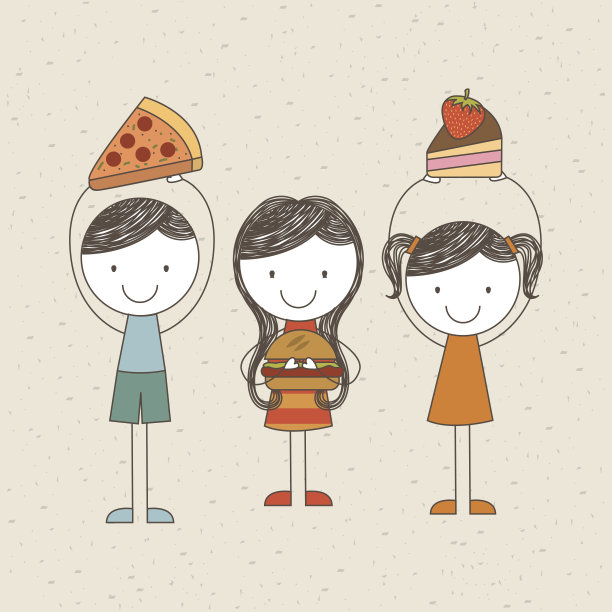 可爱的孩子设计的素材图片