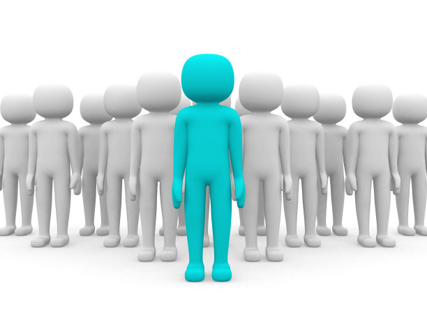 3d人-人，人在一起。商人。领导和te图片下载