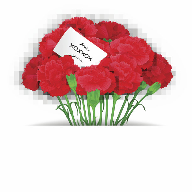 优雅的矢量花设计图片下载