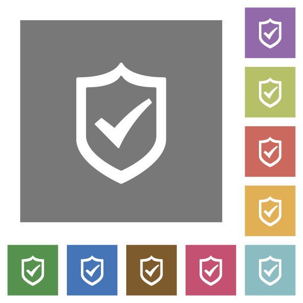 激活盾方平图标图片下载