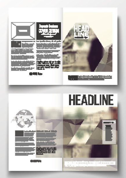 一套业务模板的小册子，杂志，传单，小册子或图片下载