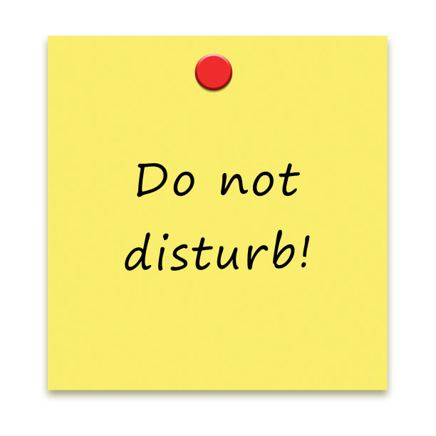 不要打扰黄色的办公室纸条图片下载