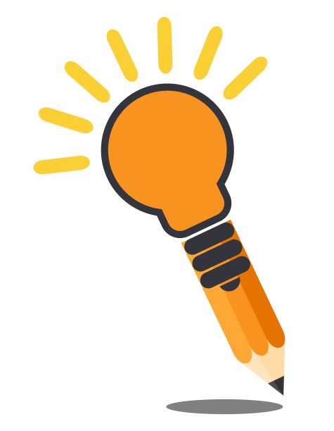铅笔上杉达也的灯泡。阴影。创意概念。图片下载