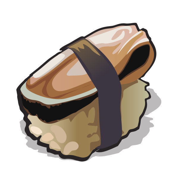 寿司与鱼隔离，日本料理图片下载