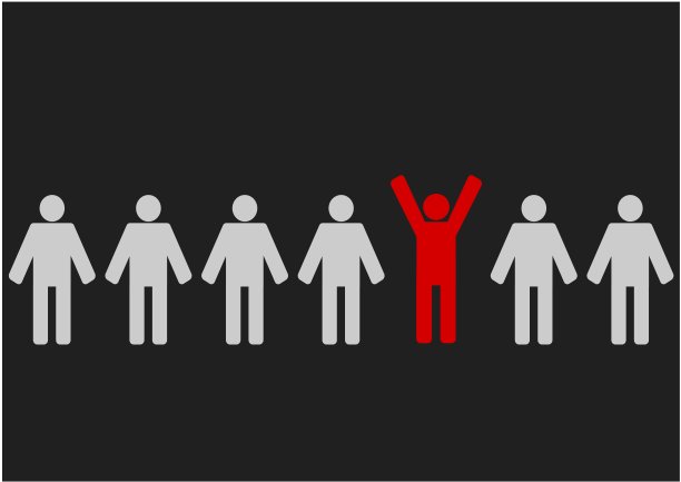 网络和招聘-选择红色快乐的人图片下载