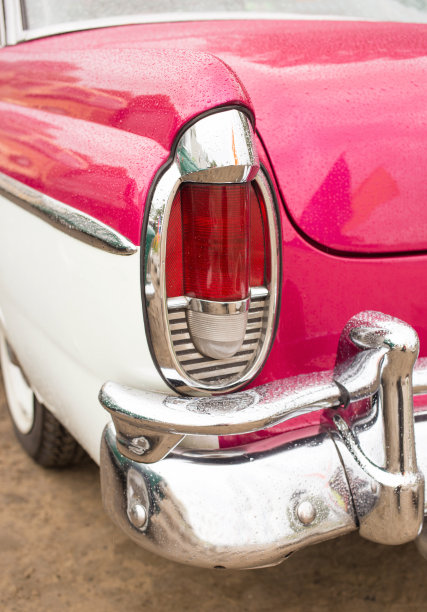 经典车的特写。图片下载