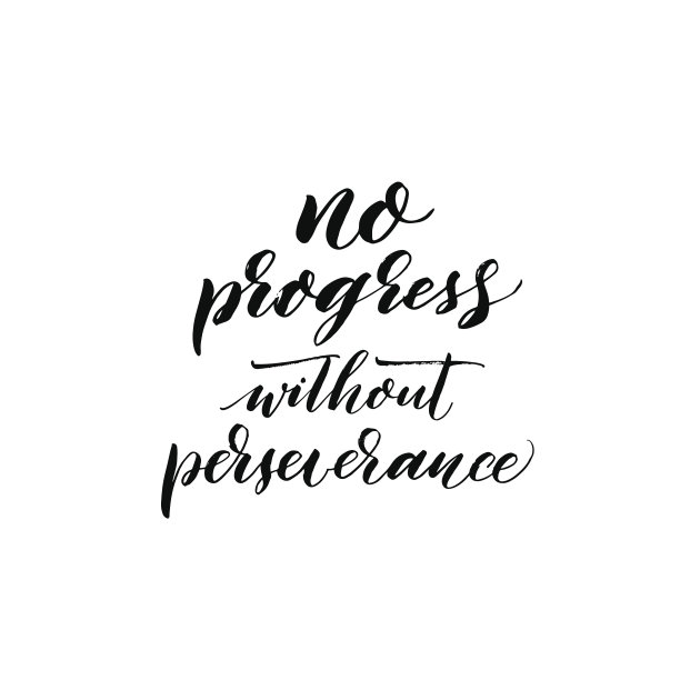 没有毅力就没有进步。图片下载