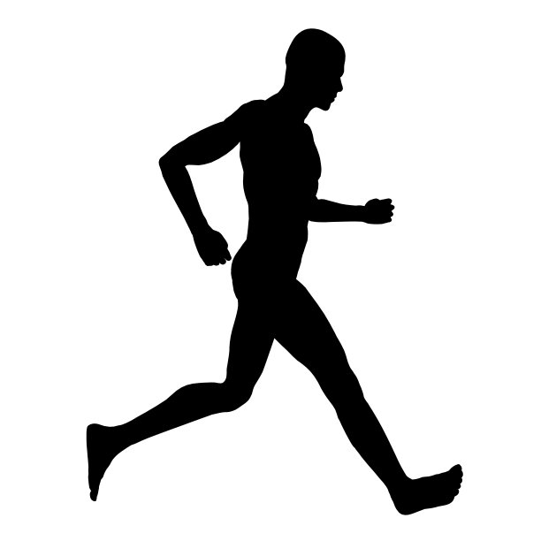 运动员剪影图片下载