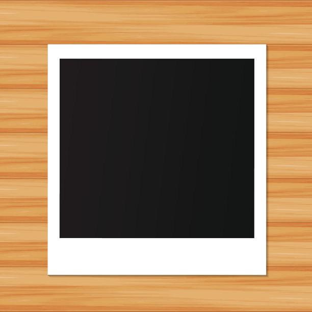 木制背景上的相框图片下载