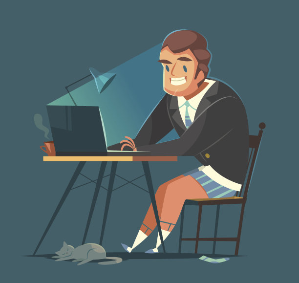 在家工作的商人图片下载