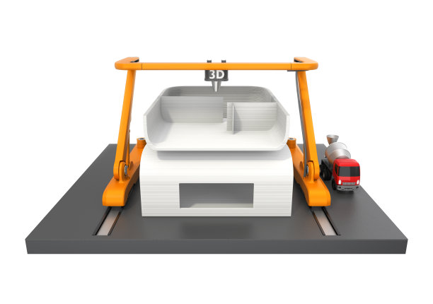 打印房3D打印机的正面视图。图片下载