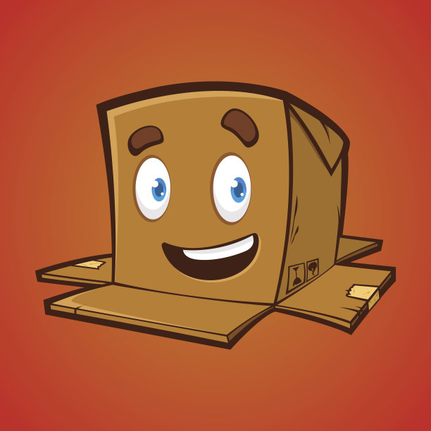 可爱微笑的包装盒图片下载