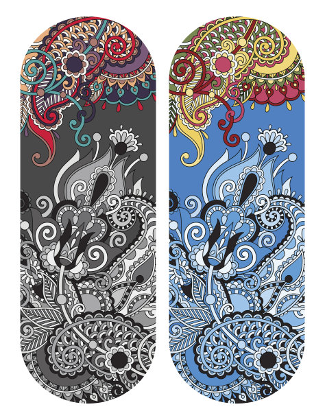 民族观赏性涡纹花图案手链，条纹图片下载