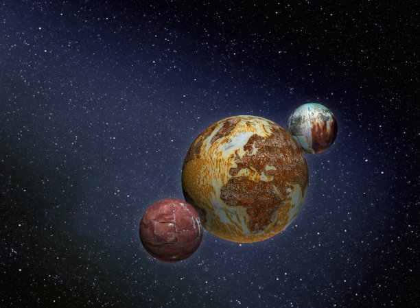 太空中的生锈行星图片下载