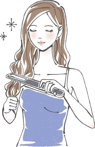 把头发卷起来的女人图片下载