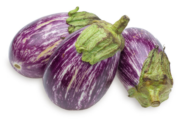 有条纹图案的茄子图片下载