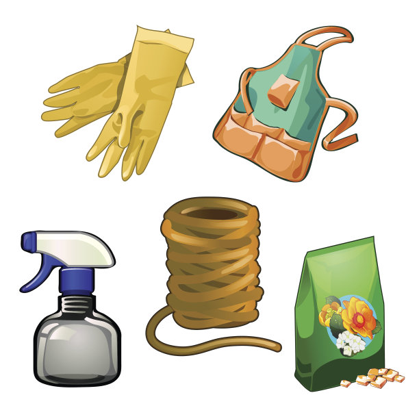 一套照顾花园和家庭的通行费图片下载