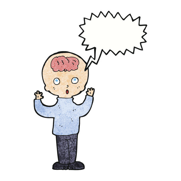 卡通天才与演讲泡泡图片下载