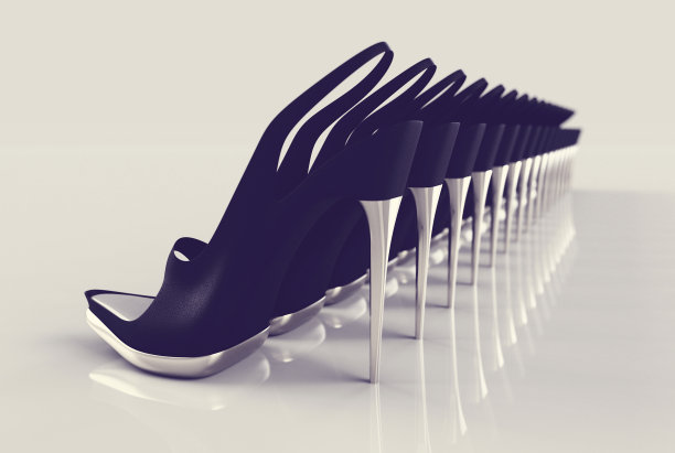 时尚女鞋3d图片下载