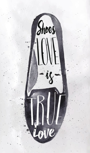 现代海报的鞋子图片下载