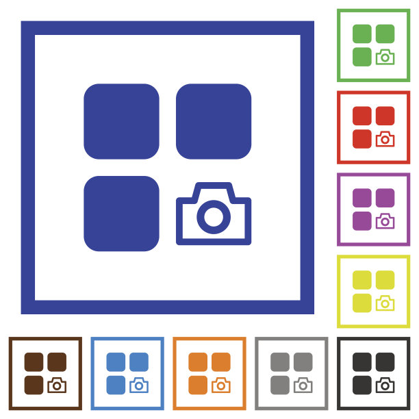 组件快照平面框架图标图片下载