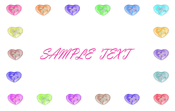 白色背景的心图片下载