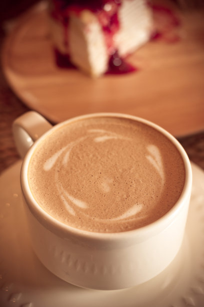 复古风格的咖啡和可丽饼图片下载