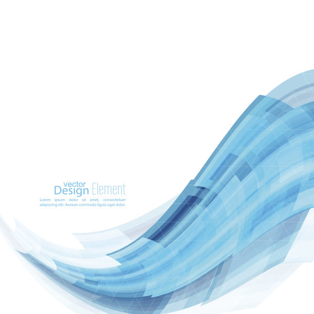 抽象背景与蓝色弯曲条纹图片下载