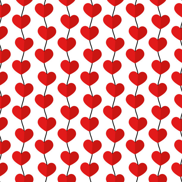情人节的无缝模式。图片下载