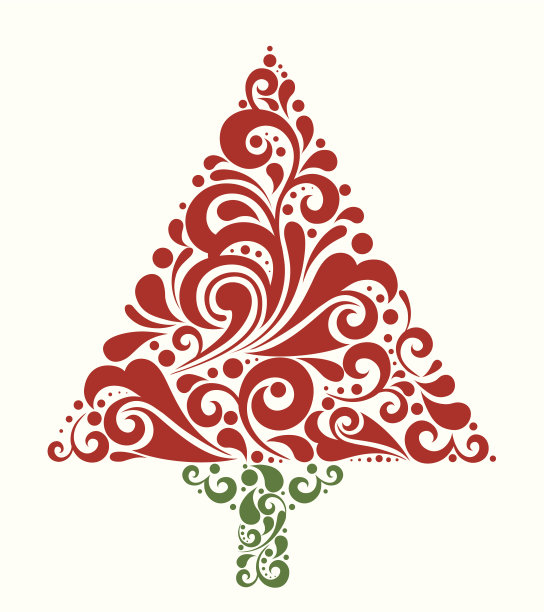 抽象的圣诞树图片下载