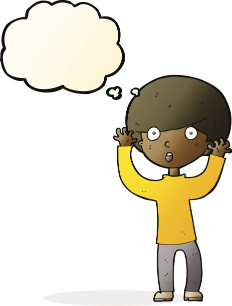 卡通人物与思想泡沫图片下载