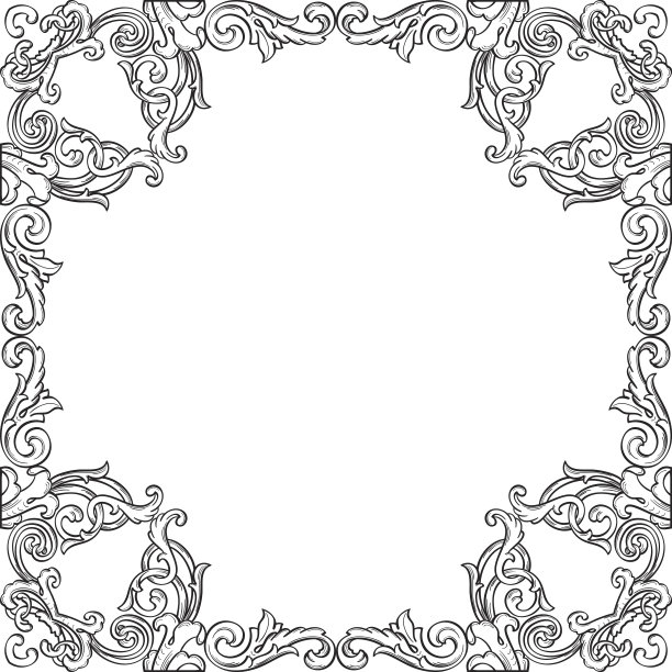 维多利亚时代真正华丽的艺术画框图片下载